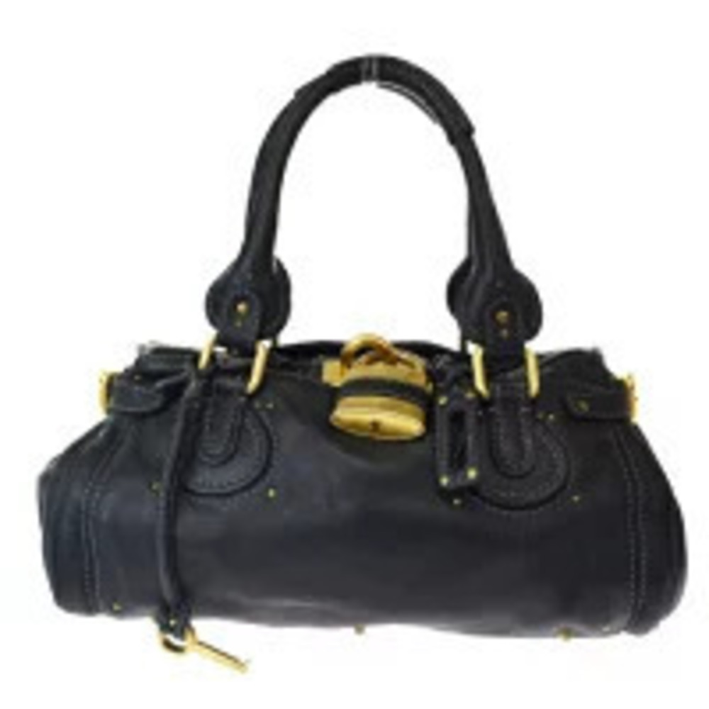 Chloe Paddington shoulder bag Handbag black leather padlock